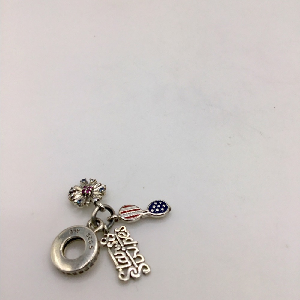 Pandora “Stars & Stripes Patriotic 3 pc Charm! New! - Picture 7 of 8